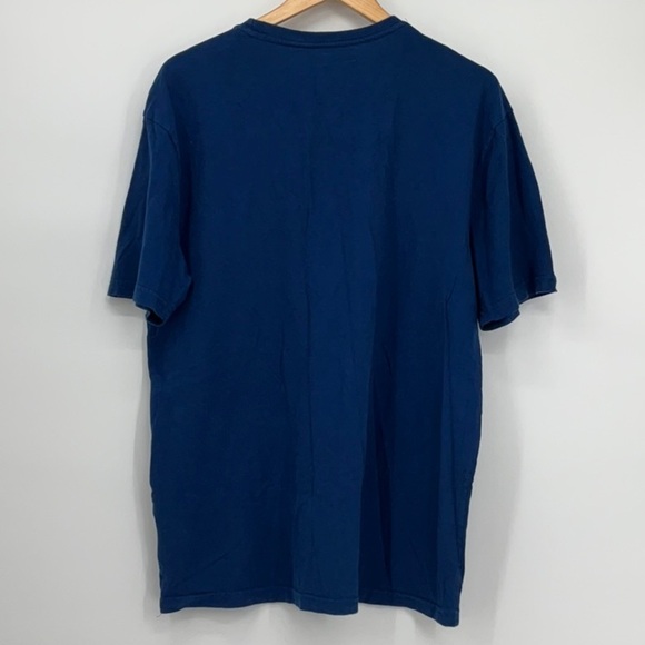 MLB New York Yankees Script Logo T-Shirt XL Navy Blue – Excellent Condition - Picture 2 of 6